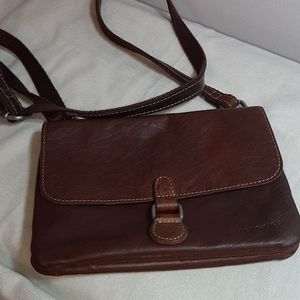 Jack Georges brown leather purse.